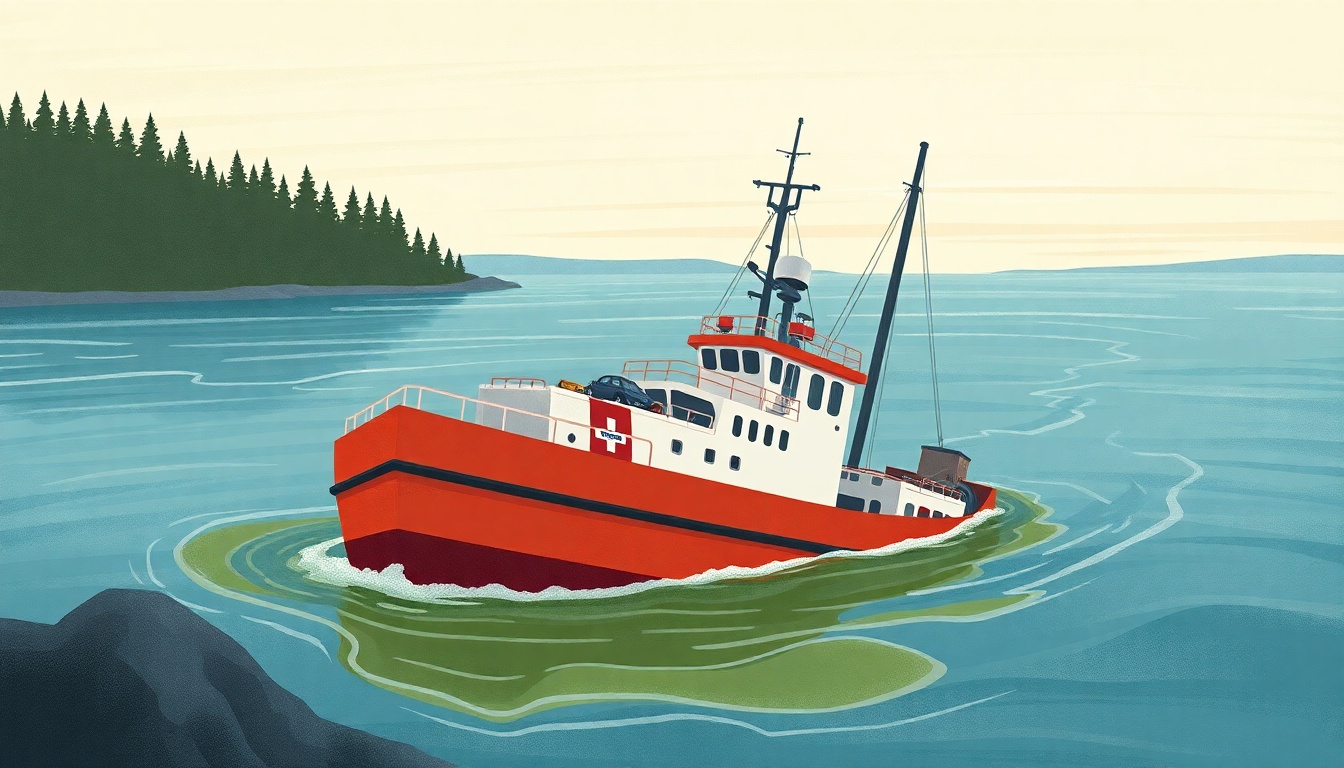 Barge Sinks Near Umeå, Raising Environmental Concerns