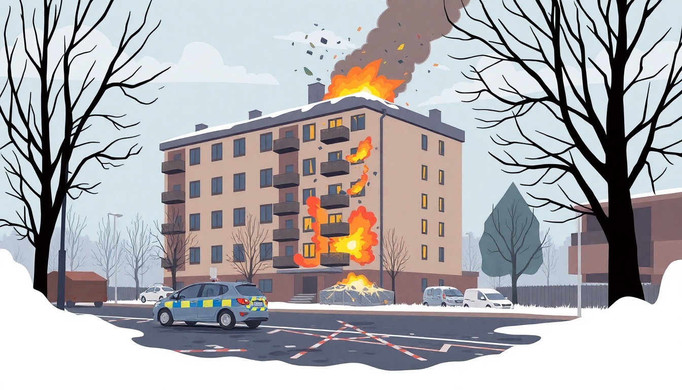 Explosion Rocks Hallstahammar Apartment Building