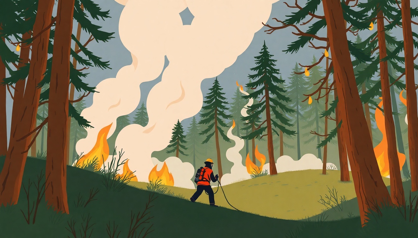 Forest Fire in Stockholm: Firefighters Struggle to Reach Blaze