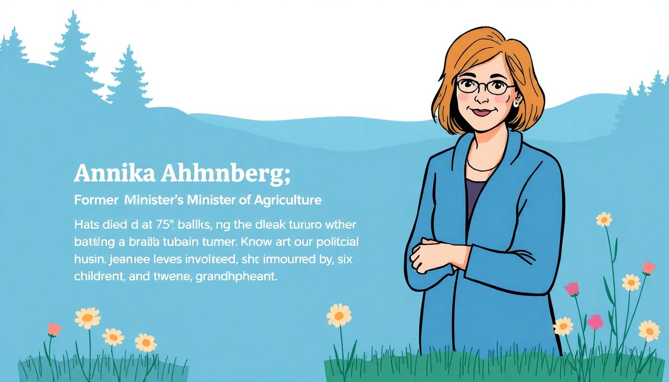 Former Minister Annika Åhnberg Passes Away After Illness