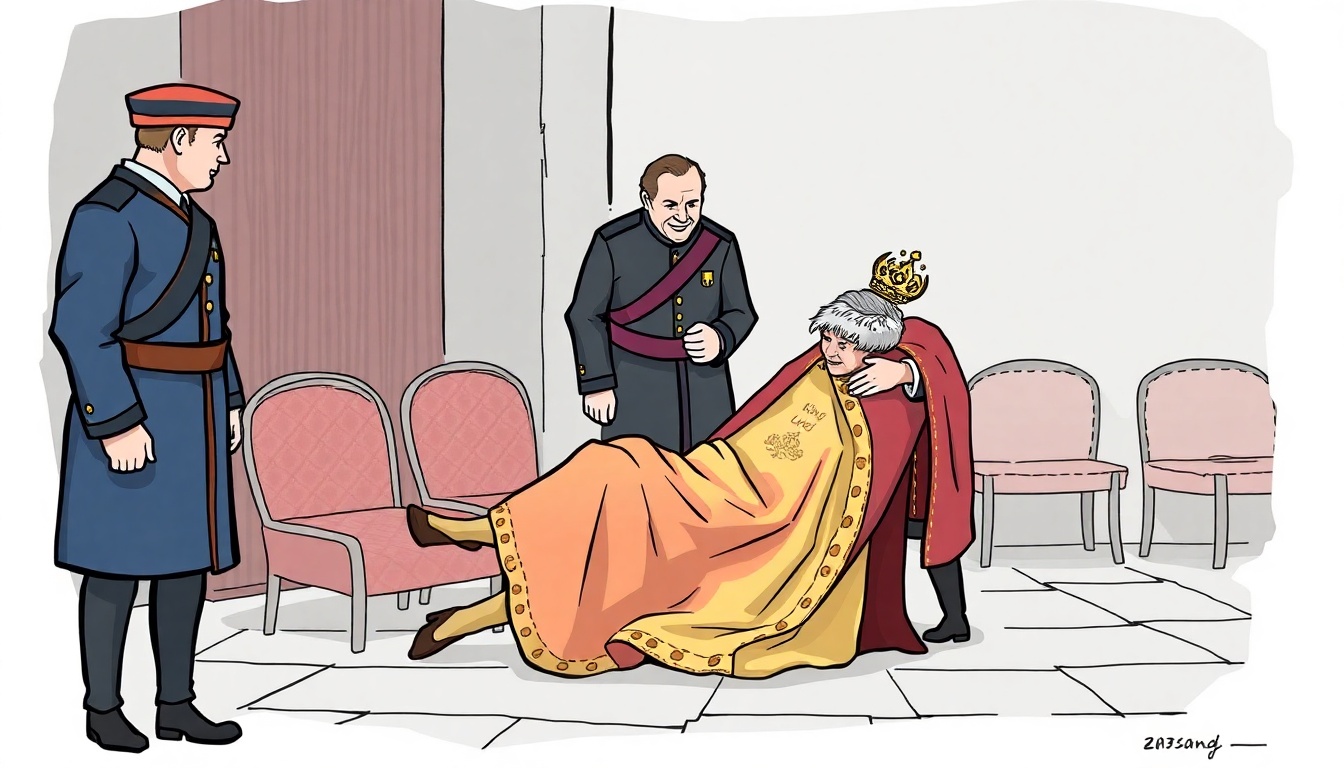 Norwegian King Harald's Unexpected Fall During Danish Visit