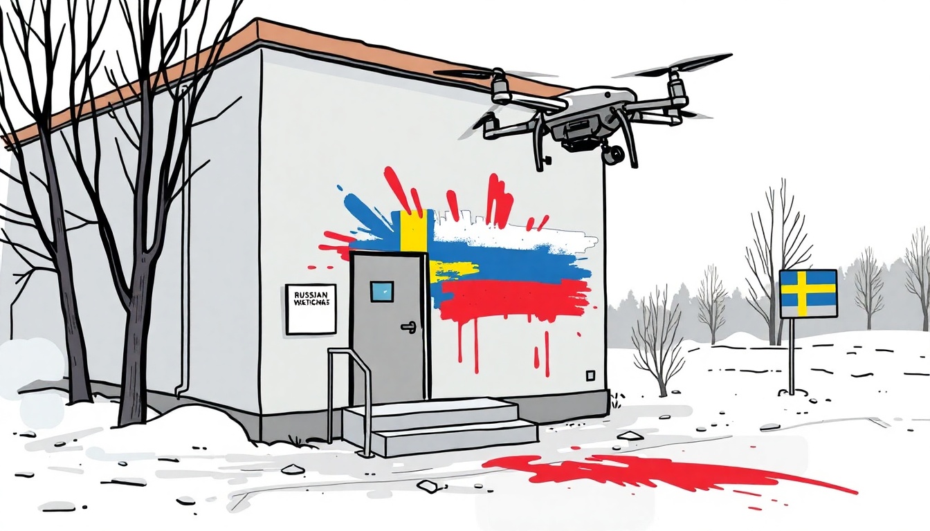 Russia Protests to Sweden Over Paint Attack on Trade Mission